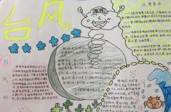 台风主题手抄报怎么写 台风主题手抄报展示2018 台风主题手抄报怎么写 台风主题手抄报展示2018