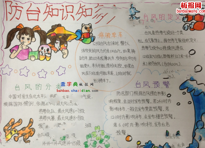 台风主题手抄报怎么写 台风主题手抄报展示2018 台风主题手抄报怎么写 台风主题手抄报展示2018