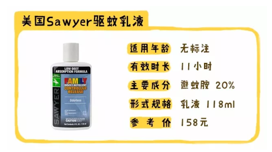 Sawyer驱蚊乳液怎么样 Sawyer驱蚊乳液多大小孩能用