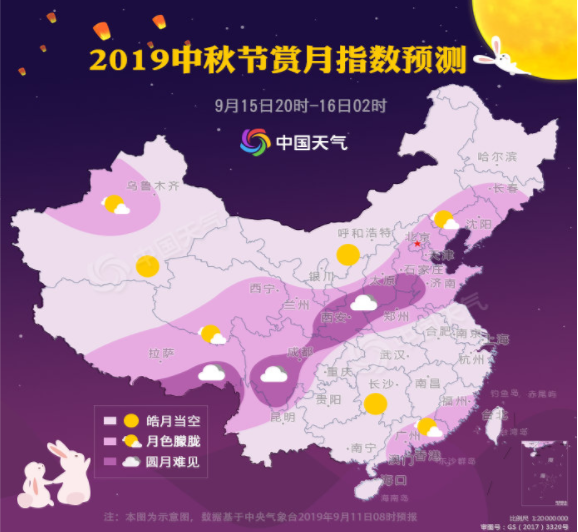 全国中秋赏月地图出炉 最佳赏月景区攻略盘点