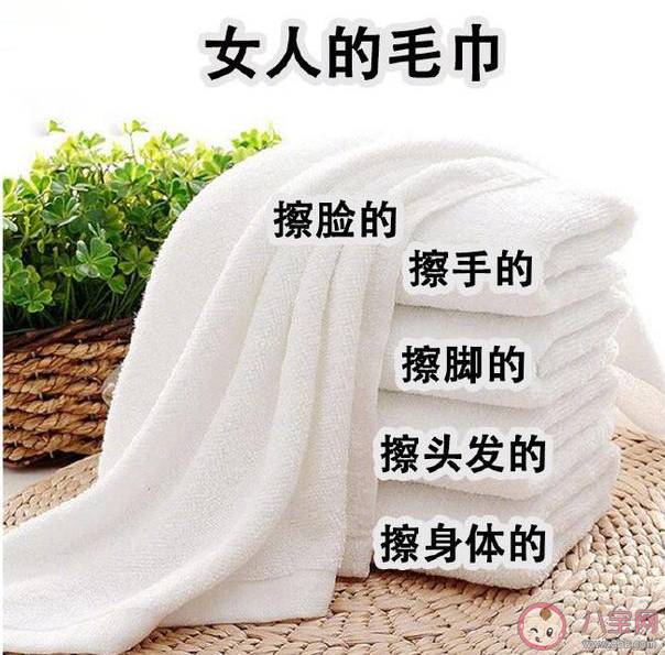 女生的毛巾vs男生的毛巾 男女生用毛巾的区别