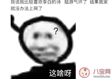 我喜欢李白的诗陆游气坏了怎么接 陆游气坏了类似的谐音梗