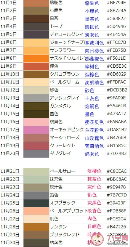 原来生日也可以有颜色是什么意思 日本的365天“诞生色”测试链接分享
