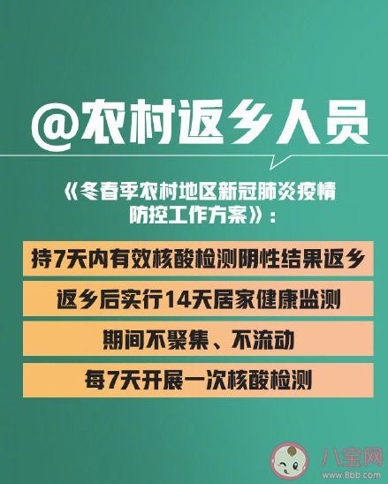 春节外地返乡人员划定范围是什么 持核酸检测阴性证明返乡从什么时候开始