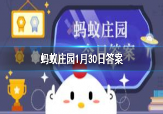 蚂蚁庄园下列哪项运动属于有氧运动 支付宝小课堂1月30问题答案