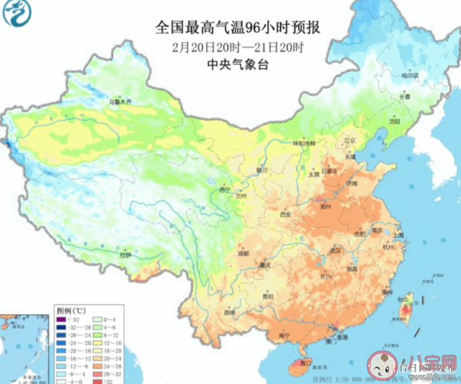 2021全国大回暖地图 哪些省份开始回暖了
