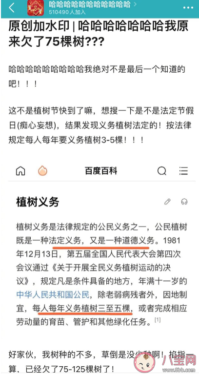 原来我欠了这么多树是什么意思 不种树真的违法吗