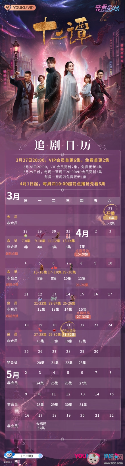 《十二谭》追剧日历 《十二谭》追剧时间表