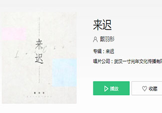 我这一次终究还是来得太迟是什么歌 《来迟》完整版歌词在线听歌