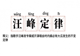 汪峰定律是什么意思什么梗 那些年的汪峰与瓜