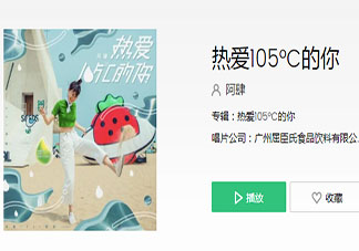 阿肆《热爱105℃的你》歌词是什么 《热爱105℃的你》完整版歌词在线听歌