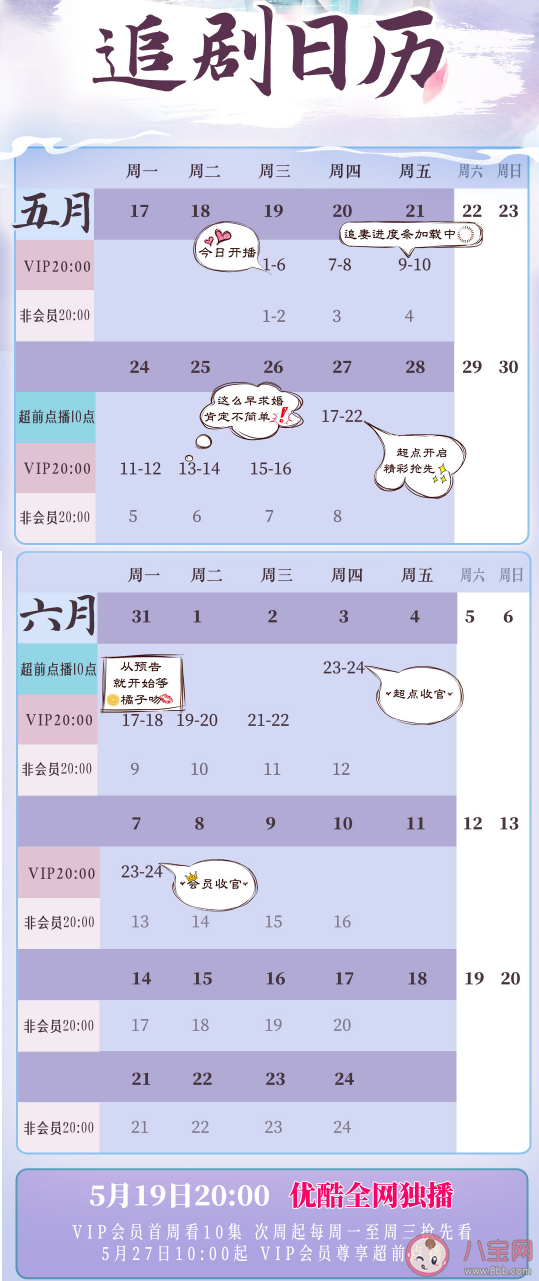《清落》追剧日历 ​《清落》更新时间表