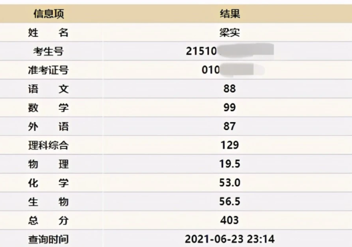 高考钉子户梁实第25次成绩403分 梁实为什么要一直高考