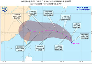今年第6号台风烟花生成 台风烟花将会影响哪些地方