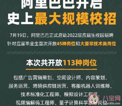 阿里开启史上最大规模校招 具体都有哪些岗位可以应聘