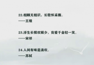 哪句诗词最能描述你想要的生活 描述令人向往生活的诗句