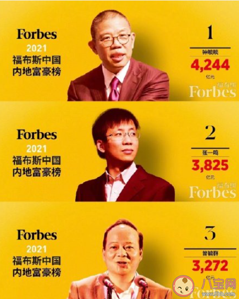 中国内地富豪榜出炉钟睒睒登顶 排名前十的富豪是哪些 中国内地富豪榜出炉钟睒睒登顶 排名前十的富豪是哪些