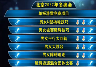 单板滑雪有哪几项 单板滑雪要注意些什么