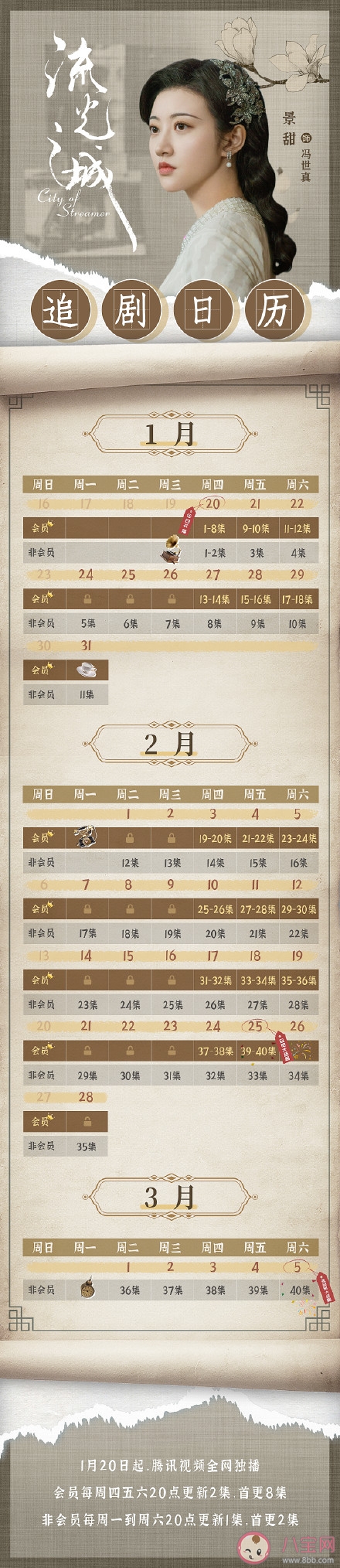 《流光之城》追剧日历 《流光之城》每周更新时间表 《流光之城》追剧日历 《流光之城》每周更新时间表