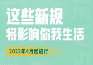 4月起有哪些新规要实施 事关我们哪些方面