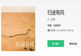 王菲新歌《归途有风》歌词是什么 《归途有风》完整版歌词在线听歌