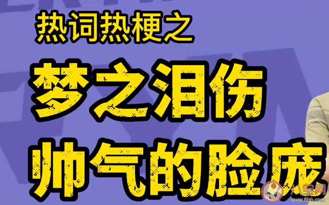 梦之泪伤帅气的脸庞是什么梗什么歌 《梦之泪伤》完整版歌词在线试听