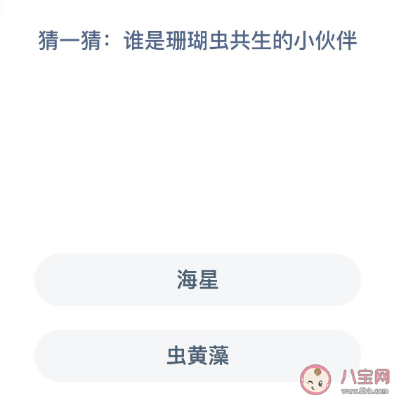 谁是珊瑚虫共生的小伙伴 蚂蚁森林神奇海洋12月13日答案 谁是珊瑚虫共生的小伙伴 蚂蚁森林神奇海洋12月13日答案