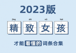 2023版精致女孩才能看懂的词条合集 做一个精致的女孩有多难
