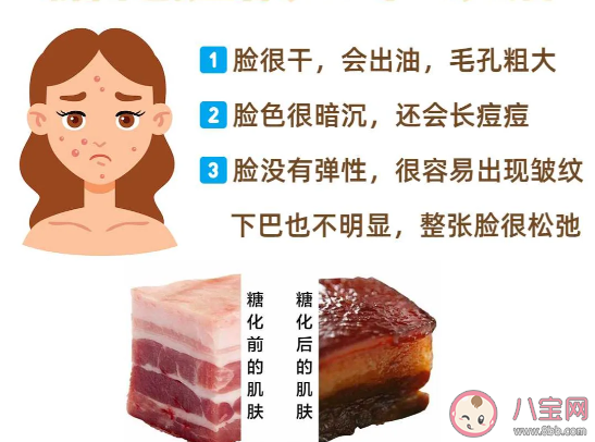 糖化脸和吃糖有关系吗 糖化脸自测你在哪一个等级