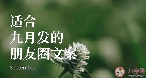 九月第一天发朋友圈爆赞文案说说2023 进入九月朋友圈温柔治愈文案句子