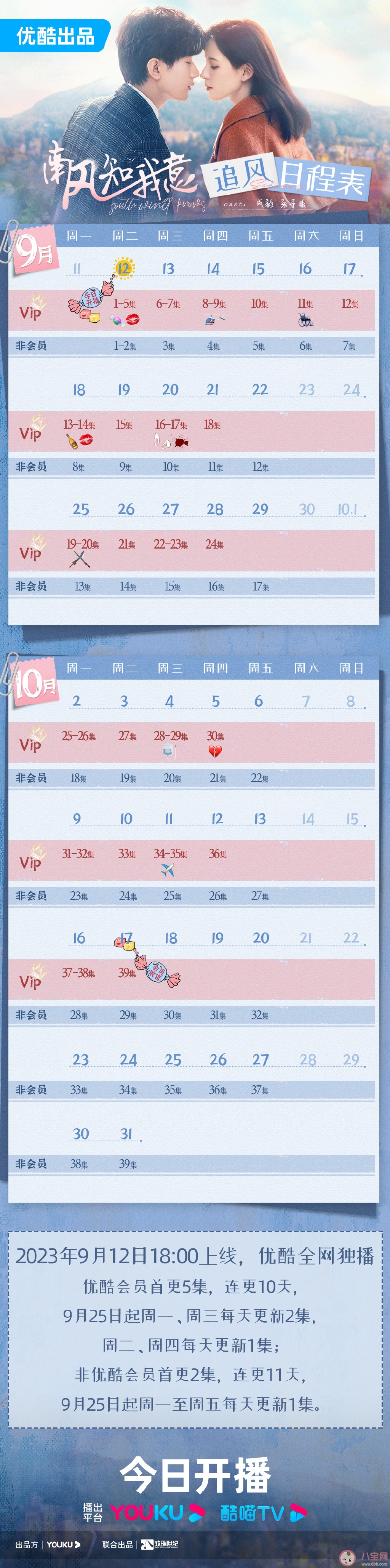 《南风知我意》追剧日历 《南风知我意》追剧时间表