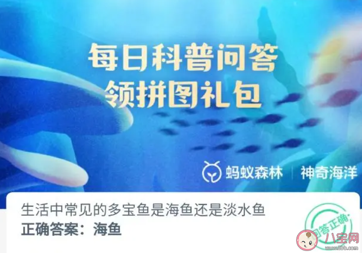 生活中常见的多宝鱼是海鱼还是淡水鱼 神奇海洋10月9日答案 生活中常见的多宝鱼是海鱼还是淡水鱼 神奇海洋10月9日答案