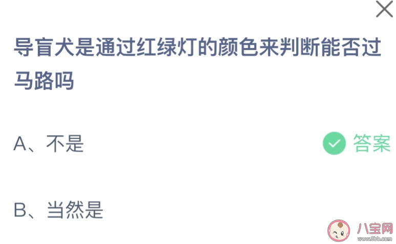 导盲犬是通过红绿灯来判断过马路吗 蚂蚁庄园10月17日答案介绍 导盲犬是通过红绿灯来判断过马路吗 蚂蚁庄园10月17日答案介绍