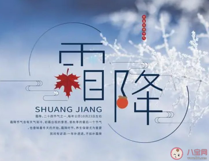 2023霜降节气图片早上好文案说说 今日霜降图片文案句子大全